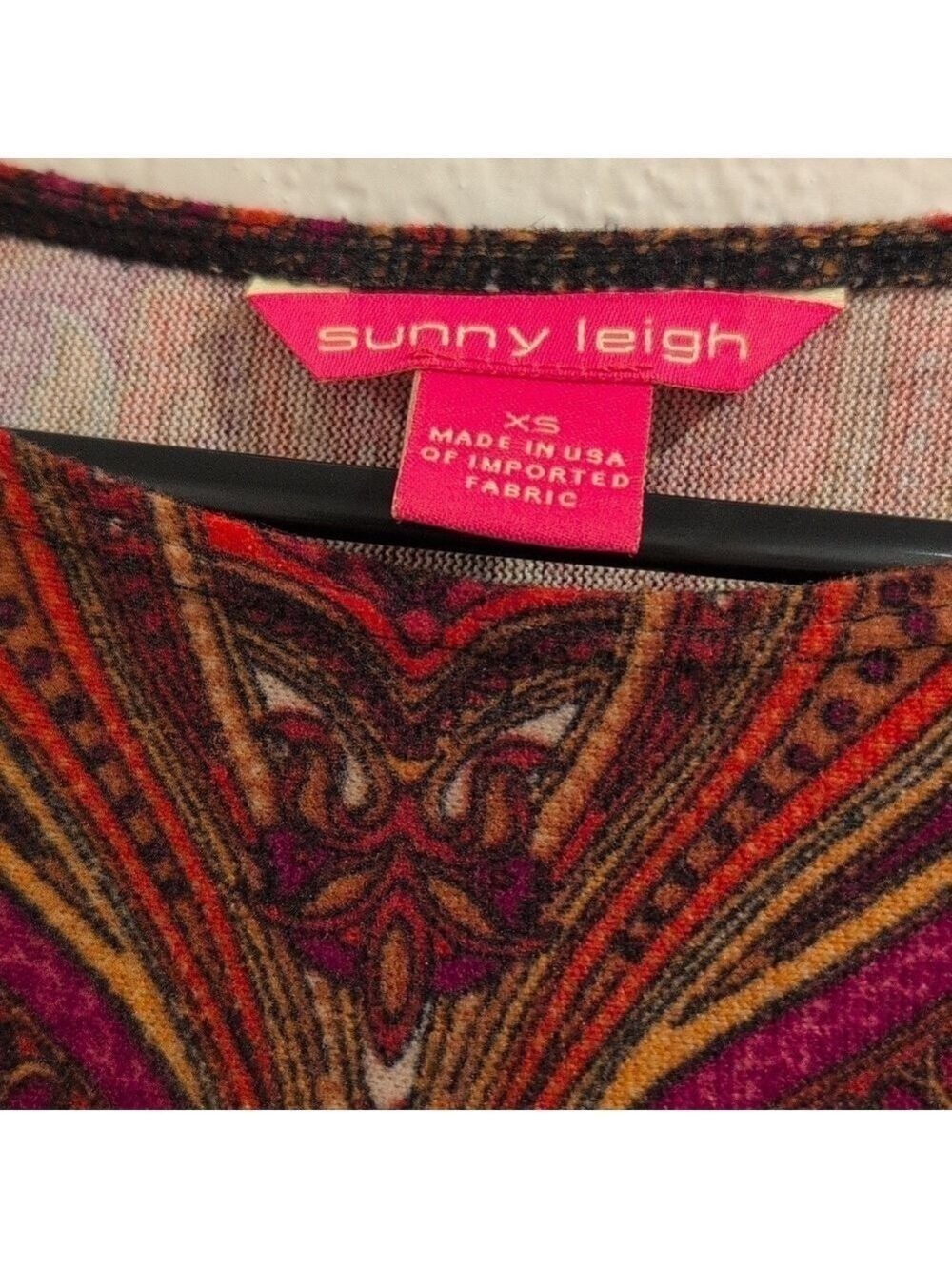 Sunny Leigh Top, Tunic.Size X Small.Long Sleeves. GUC